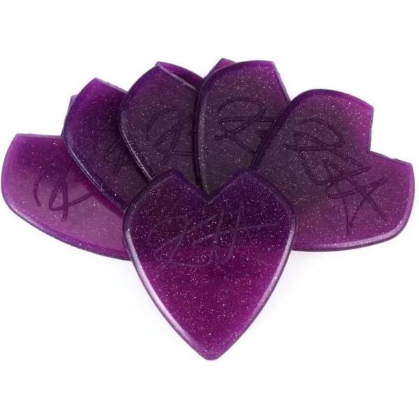 Dunlop Kirk Hammett Purple Sparkle Jazz III pick 6-Pack 1.38mm Jazz plectrum