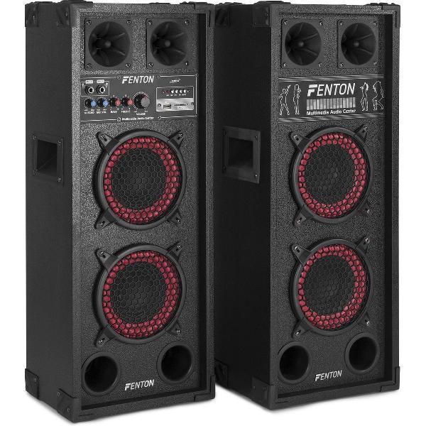 Actieve speakerset - Fenton SPB-26 - 600W actieve speakerset 2x 6.5