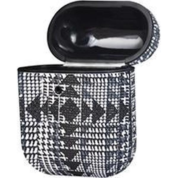 TERRATEC AirBox beschermhoesje voor AirPods Fabric Grain 3 zwart wit