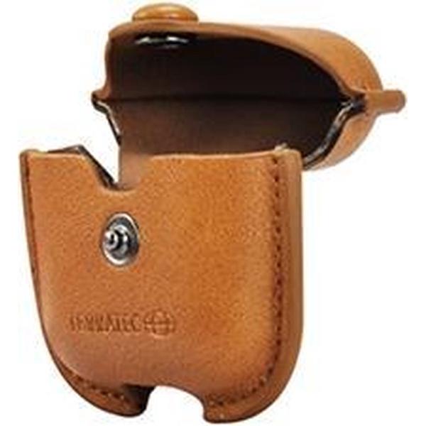 TERRATEC AirBox beschermhoesje voor AirPods Shape fixed PU Leder lichtbruin