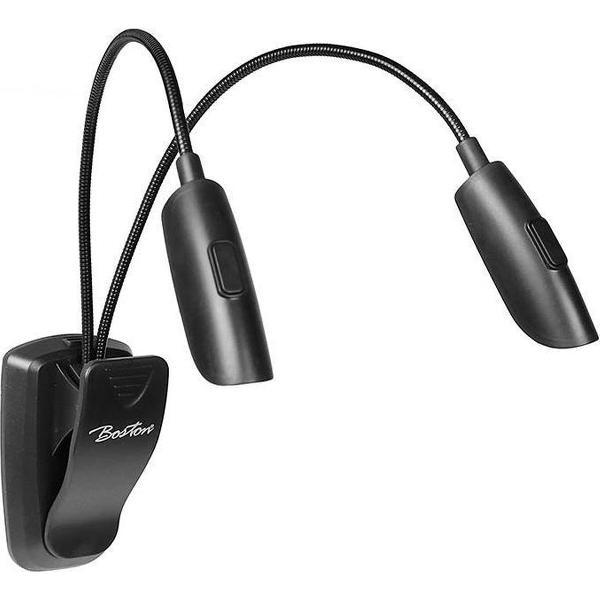 Leeslamp | lessenaarlamp met 2x3 dimbare LED's (koel wit - warm wit) | Leeslampjes | Dimbaar | Boek leeslampje met Klem | Boekleeslamp | Flexibele book light - Ereader