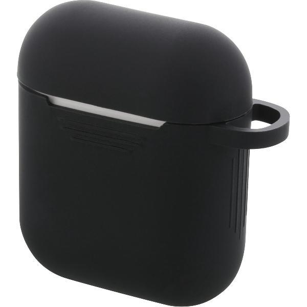DELTACO MCASE-AIRPS001 Zachte siliconen hoes voor oplaadcase AirPods - Gripvriendelijk - Zwart