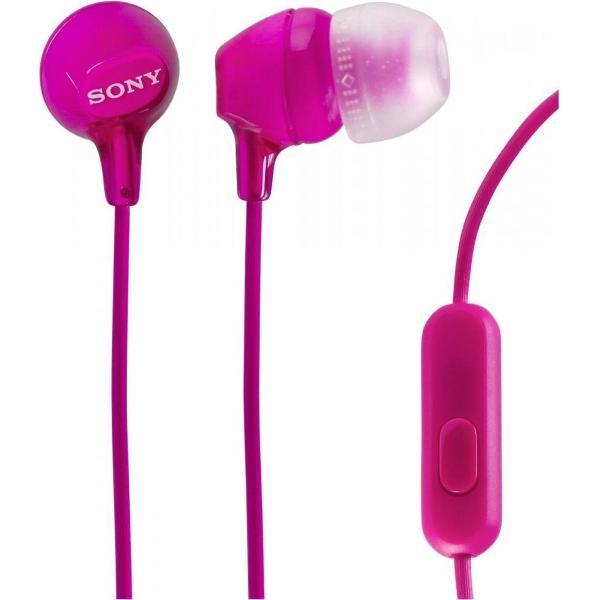Sony MDR-EX15AP - In-ear koptelefoon - Roze