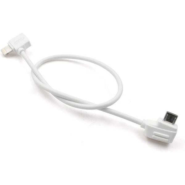 STARTRC 30cm 8-pins naar micro-USB-connector datakabel omzetten voor DJI Mavic Mini / Air, Shark-afstandsbediening (wit)