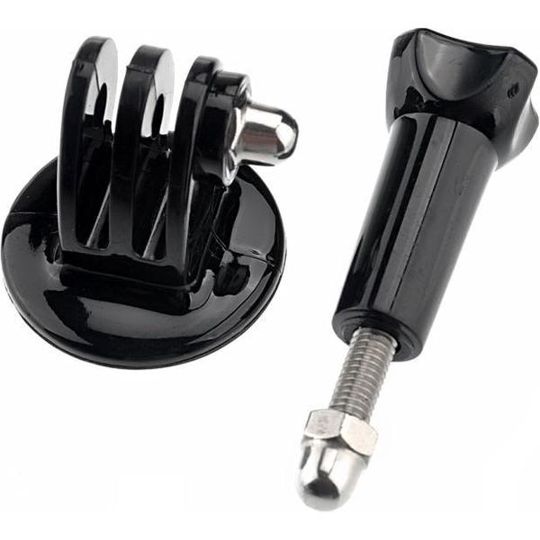 ST-56 Camera statiefadapter met aluminium standaard lange schroef voor GoPro NIEUWE HERO / HERO6 / 5/5 sessie / 4 sessie / 4/3 + / 3/2/1, Xiaoyi en andere actiecamera's (zwart)