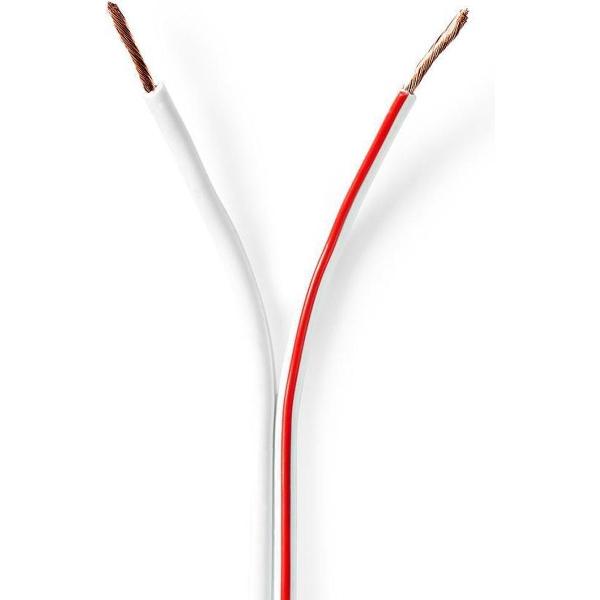 Nedis CAGW1500WT500 Speaker-kabel 2x 1,50 Mm2 50,0 M Folieverpakking Wit