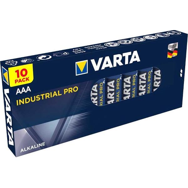 Varta Industrial Pro Micro AAA Batterij 4003 10 Stuks. (Tray) 4250889654146