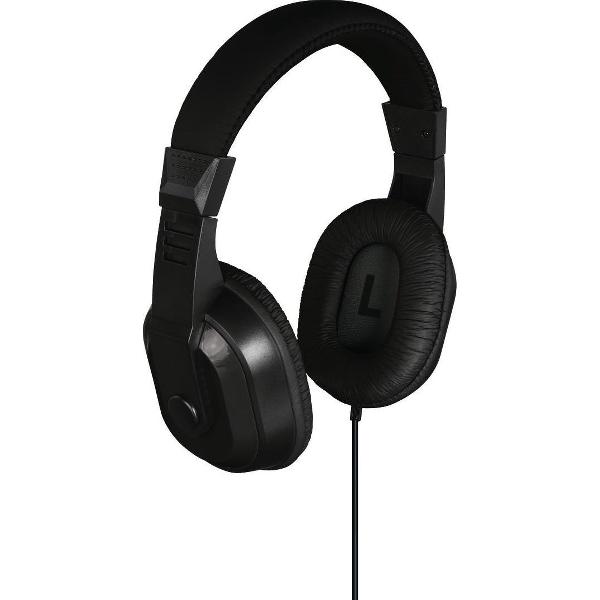 Thomson HED4407 tv-koptelefoon, over-ear, lange kabel, 6,3-mm-adapter, zwart