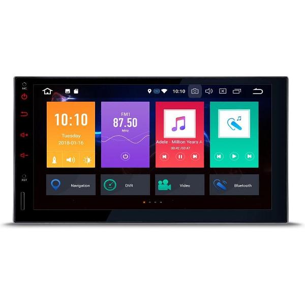 2 Din Universeel 7 inch Android 8.0 Octa-Core 32GB Rom en 4GB Ram