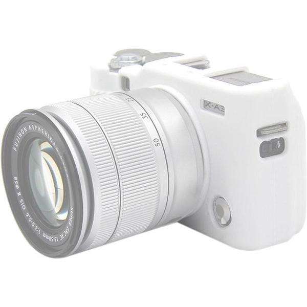 PULUZ zachte siliconen beschermhoes voor FUJIFILM X-A3 / X-A10 (wit)