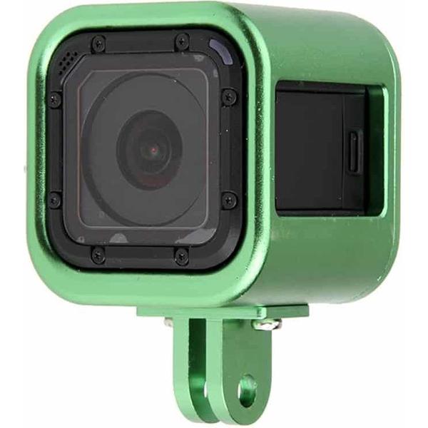Behuizing Shell CNC Aluminium Beschermende Kooi met Verzekering Achterkant voor GoPro HERO5 Sessie / HERO4 Sessie / HELD Sessie (Groen)