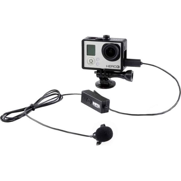BOYA BY-GM10 Micro 5-pins Omni-directionele Audio Lavalier condensatormicrofoon met bevestigingsklem voor GoPro HERO4 / 3 + / 3 (zwart)