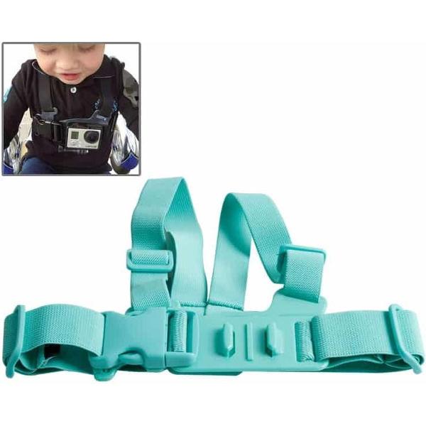 TMC HR-185 Junior borstgordel / borstgordel voor GoPro NIEUWE HERO / HERO6 / 5/5 sessie / 4 sessie / 4/3 + / 3/2/1, Xiaoyi en andere actiecamera's (groen)