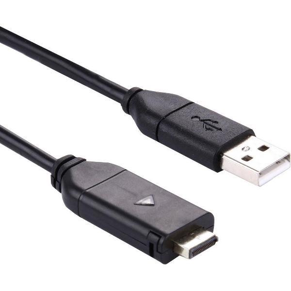 50 cm digitale camerakabel voor Samsung C6 / WB650 / WB1000 / WB5000 / ST550 / ST1000 / PL70 / IT100 (zwart)
