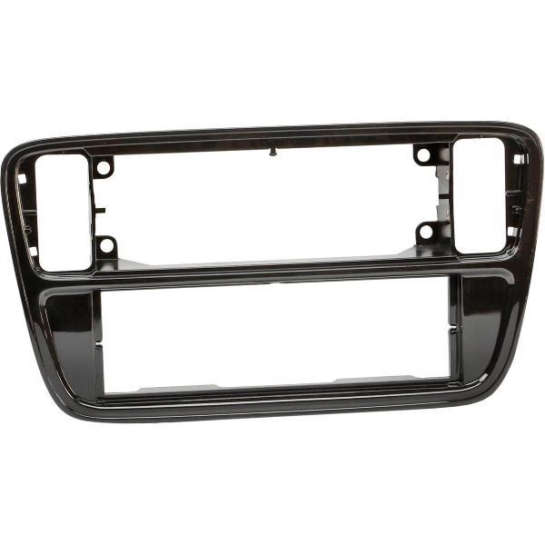 1-DIN Paneel Volkswagen up! (AA/AAN) 2017-2021 - kleur: Piano Zwart
