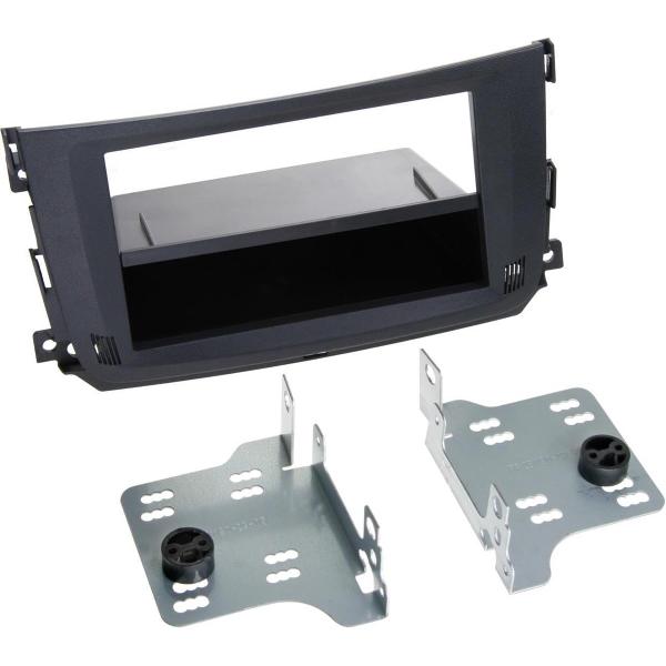 2-DIN Paneel Smart ForTwo 2010-2015 Kleur: Zwart