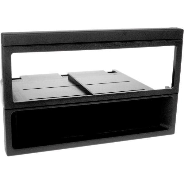 1-DIN Paneel met aflegbakje. Mazda MX-5 / 323 (F) / 626 Kleur: Zwart