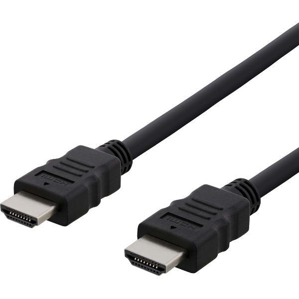 DELTACO HDMI-920, HDMI naar HDMI kabel, Ultra High speed, 4K, 60Hz, 2 m, zwart