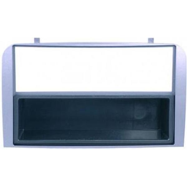 1-DIN inbouwframe Alfa 147 2000-2010/GT 2007-> zilver