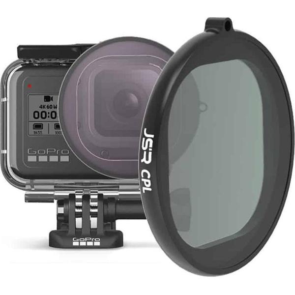 JSR CPL-lensfilter met ronde behuizing voor GoPro HERO8 Black