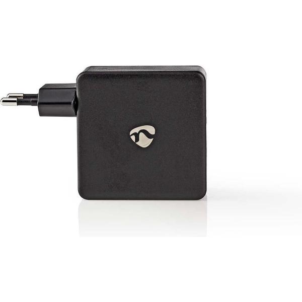 Nedis WCPD45W100BK Thuislader 3,0 A Usb / Usb-c™ Voeding: 45 W Zwart