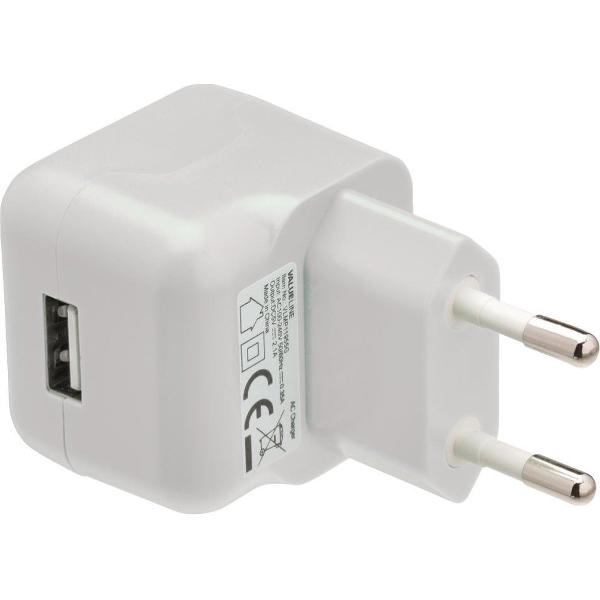 Valueline VLMP11955W Usb-lader Usb A Female - Ac-huisaansluiting Wit