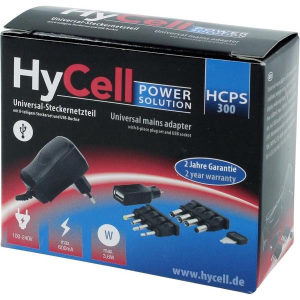 HyCell Oplader HCPS 3.6 300 mA zwart 1201-0005