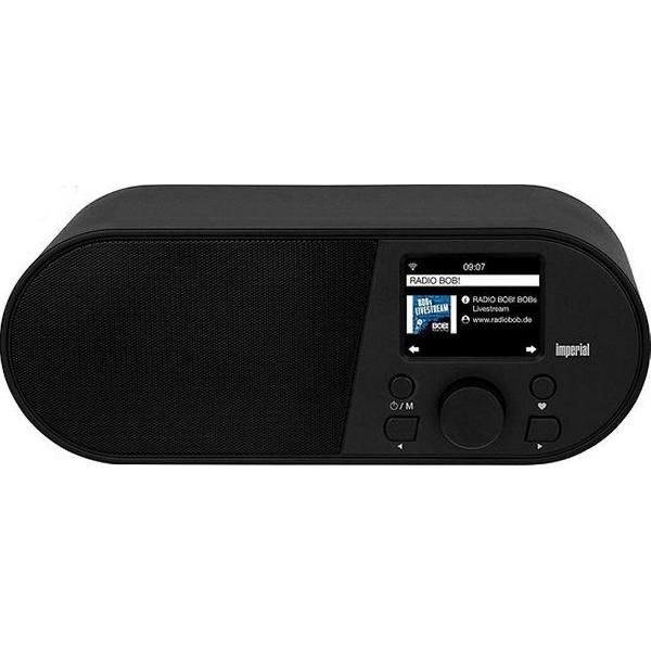 Imperial i105 internetradio (WLAN, mediaspeler, USB, DLNA, kleurendisplay, wekker, app-besturing) zwart
