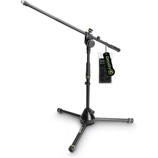 Gravity MS 4221 B - Microfoonstatief, klein, met boompole - zwart