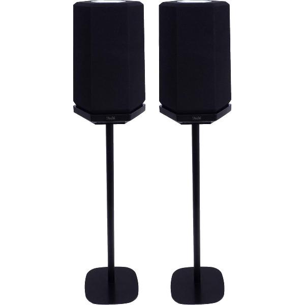 Vebos standaard Teufel Holist M zwart set - Speaker Standaard Teufel - Vloerstandaard