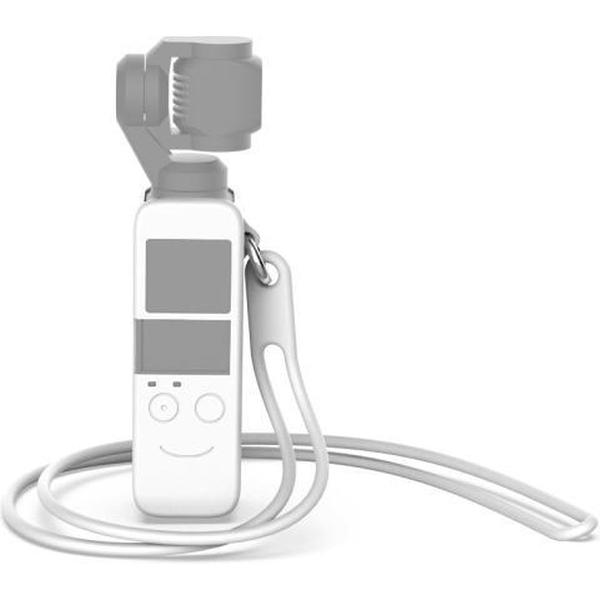 Body siliconen beschermhoes met 38 cm siliconen nekband voor DJI OSMO Pocket (wit)
