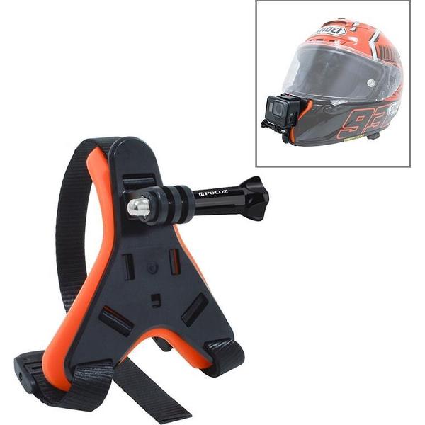 PULUZ Motorhelm Kinband Riemhouder voor DJI Osmo Action, GoPro HERO7 / 6/5/5 Session / 4 Session / 4/3 + / 3/2/1, Xiaoyi en andere actiecamera's