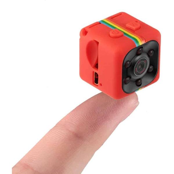 SQ11 Mini DV HD 1080 P 2MP Sport Recorder Camera met houder, Ondersteuning Monitor Detectie & IR Nachtzicht & TF-kaart (rood)