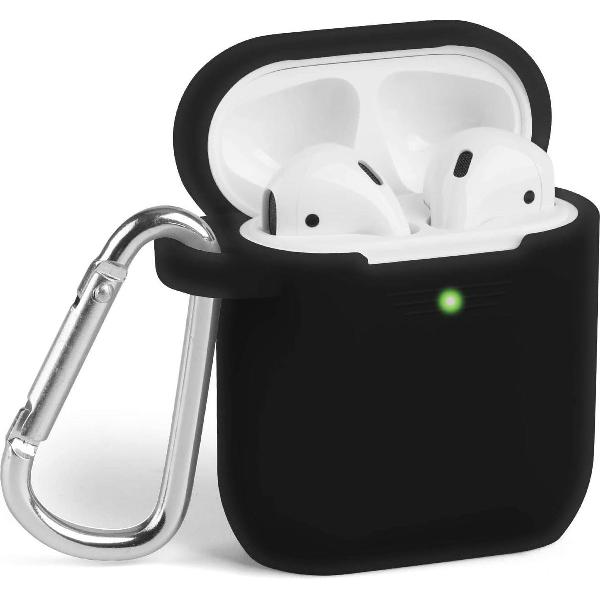 Siliconen Case AirPods 1 en 2 Zwart
