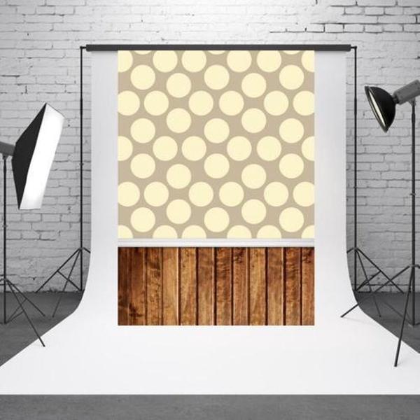 1.5mx 2.1m Lichtvlek Babyfoto op Vintage Houten Bord Fotostudio Achtergronddoek