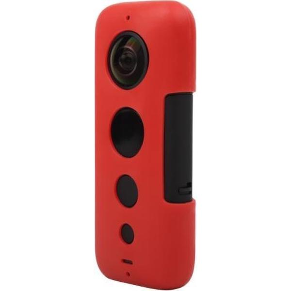 Sunnylife IST-BHT626 siliconen beschermhoes voor Insta360 ONE X (rood)
