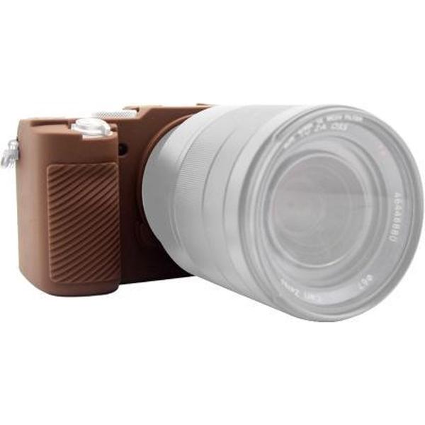 PULUZ zachte siliconen beschermhoes voor Sony A7C / ILCE-7C (koffie)