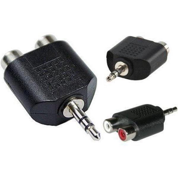 3,5 Jack Male naar 2 RCA Female Converter