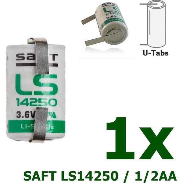 U-soldeerlipjes SAFT LS14250 / 1/2AA Lithium batterij 3.6V