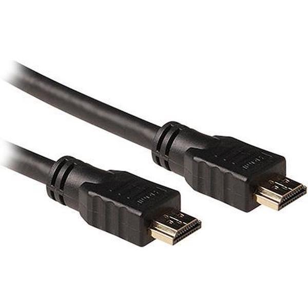 Ewent - HDMI met ethernetkabel - HDMI (M) naar HDMI (M) - 2 m - drievoudig afgeschermd - zwart - 4K ondersteuning