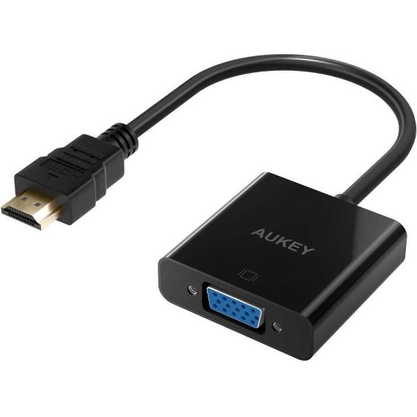 Aukey HDMI naar VGA Adapter - zwart