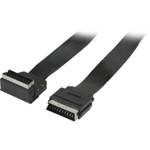 Valueline VLVP31035B10 1m SCART (21-pin) SCART (21-pin) Zwart SCART-kabel