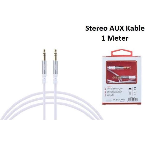 Stereo AUX Kable 3.5mm plug to 3.5mm plug Audiokabel UNIQ Accesory 1 Meter wit
