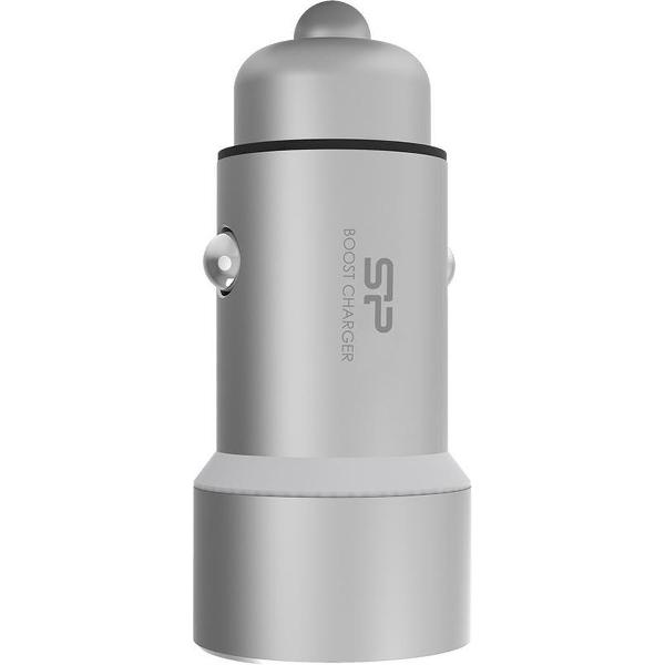 Boost Link CC202P-Access. SP Boost-Car Charger-3.6A (18W)-LED / Smart Detect / Dual USB / Silver