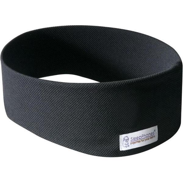 SleepPhones® Effortless Breeze Pitch Black - Bluetooth-hoofdtelefoon met Draadloos QI Opladen - Small