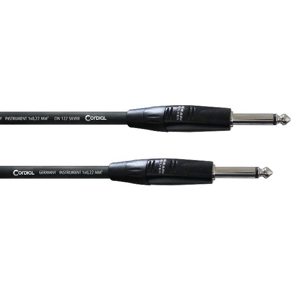 Cordial CII 0.9 PP 0.9m Plug 6.3mm Plug 6.3mm Zwart audio kabel
