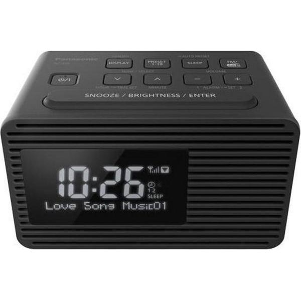 Panasonic RC-D8EG-K Wekkerradio DAB+, FM DAB+, FM, USB Zwart
