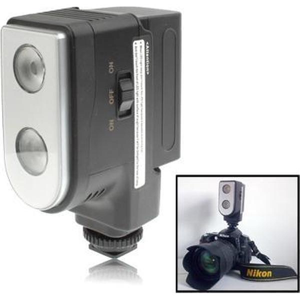 led-5004 2 digitale led video licht met two grade dimming functie met 6600mah lithium np-f970 batterij / accu(zwart)