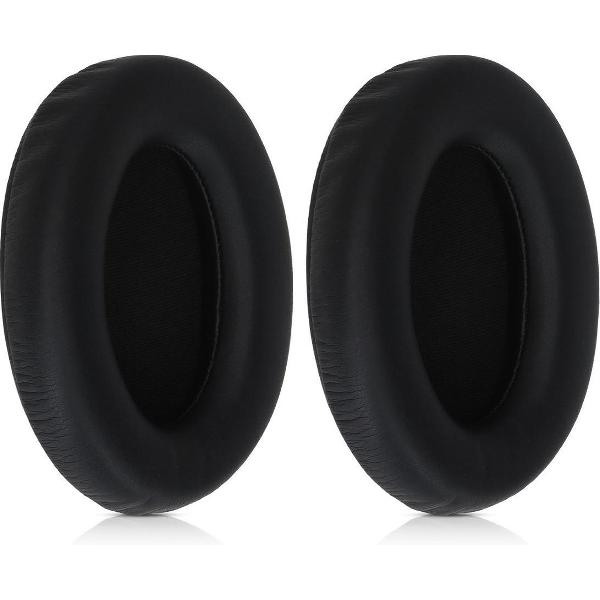 kwmobile 2x oorkussens voor Sony WH-1000XM3 koptelefoons - imitatieleer - voor over-ear-koptelefoon - zwart