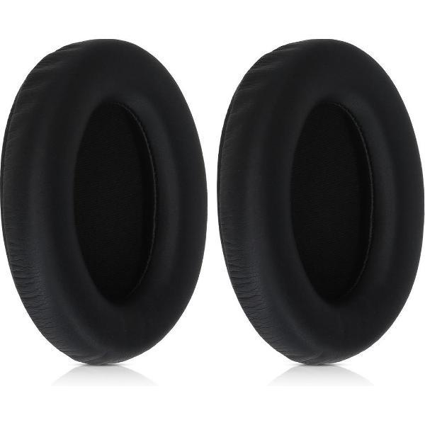 kwmobile 2x oorkussens voor Sony WH-1000XM3 koptelefoons - imitatieleer - voor over-ear-koptelefoon - zwart
